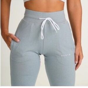NVGTN Light Gray High-Waisted Joggers